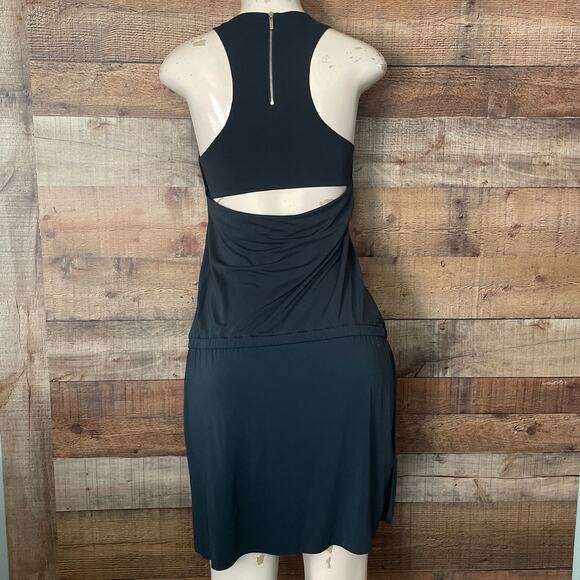 Elizabeth and James Talisa Dress Green Sleeveless Draped Open Back Size Small - Picture 8 of 14